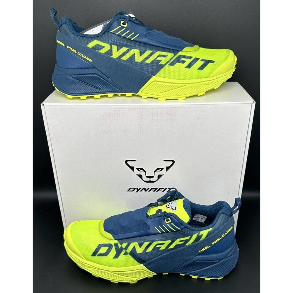 Dynafit Ultra 100 Poseidon Florence Yellow Trail Running Shoe 8968 Men's Sz 10.5